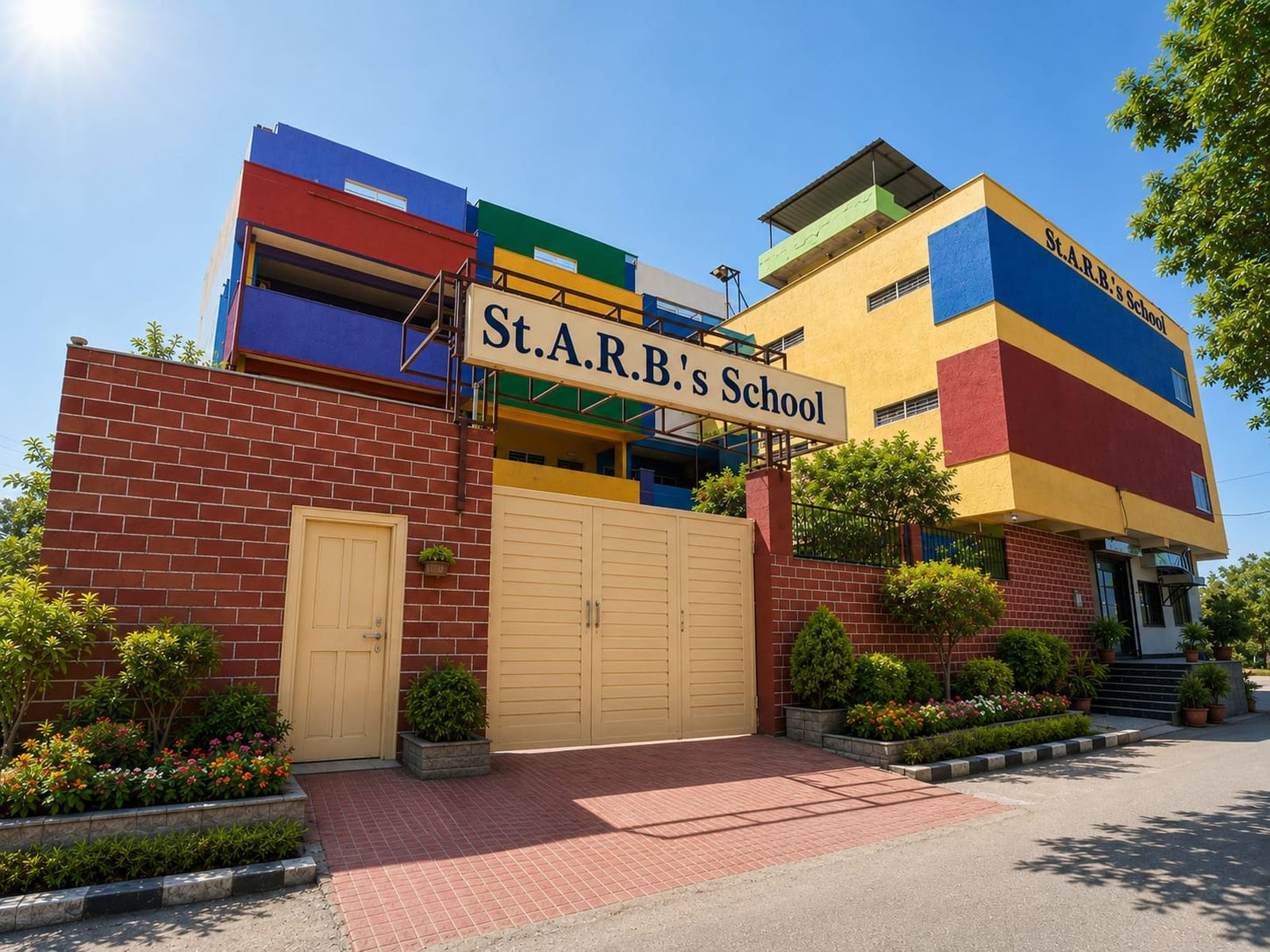 St. A.R.B's School campus building